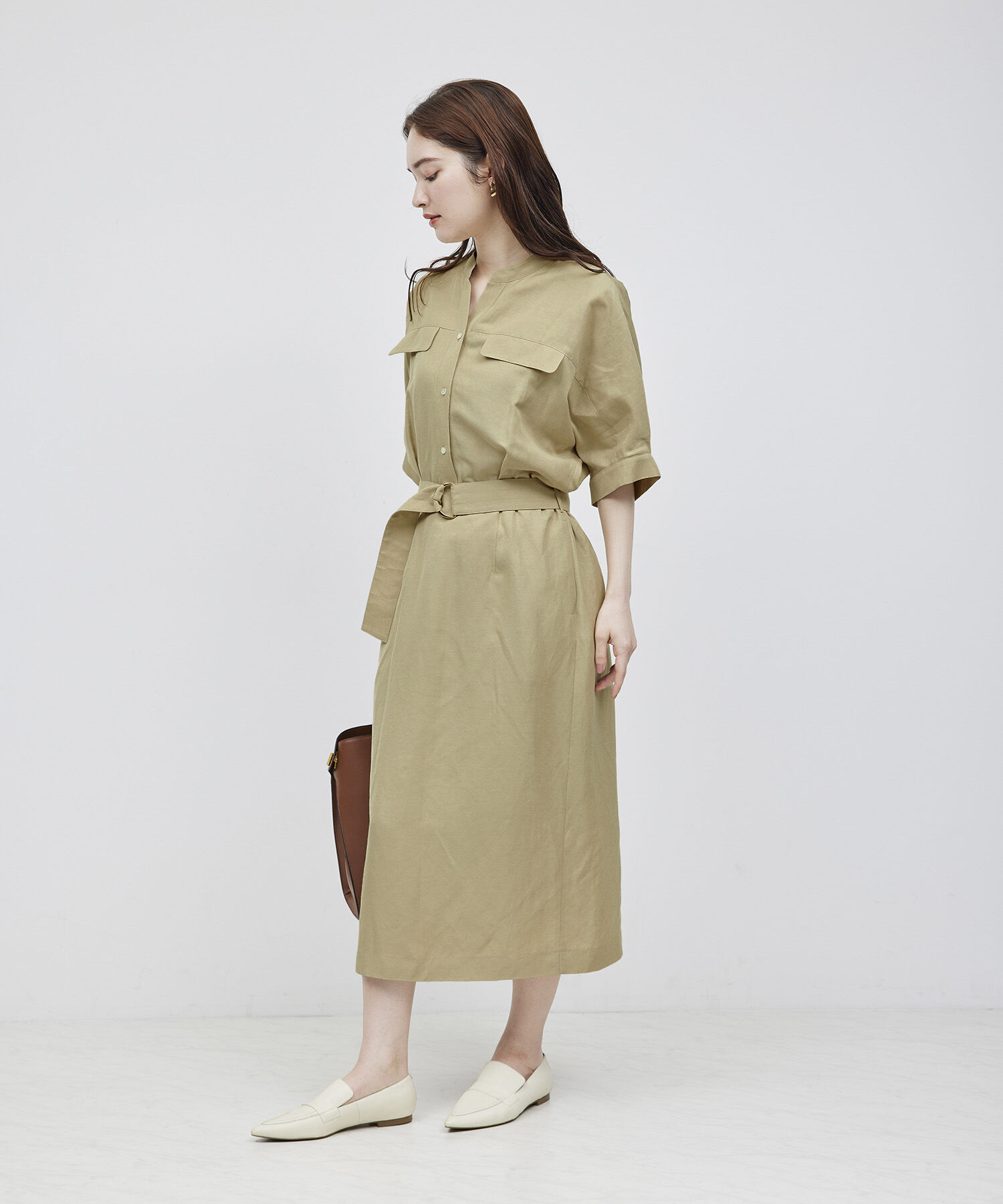 ROPE「スキッパーIラインワンピース」|ワンピース|