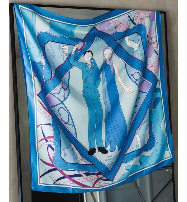 ROPE「【4 ARTIST for ROPE'】コラボ シルクスカーフ/Lサイズ」|バンダナ・スカーフ|