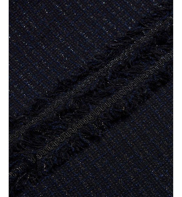 ROPE「【雑誌掲載】ミックスツイードノーカラージャケット」|ノーカラージャケット|