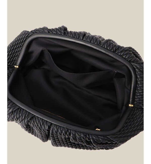 ROPE「ラムレザーロープ模様クラッチ/ミディアム」|クラッチバッグ|