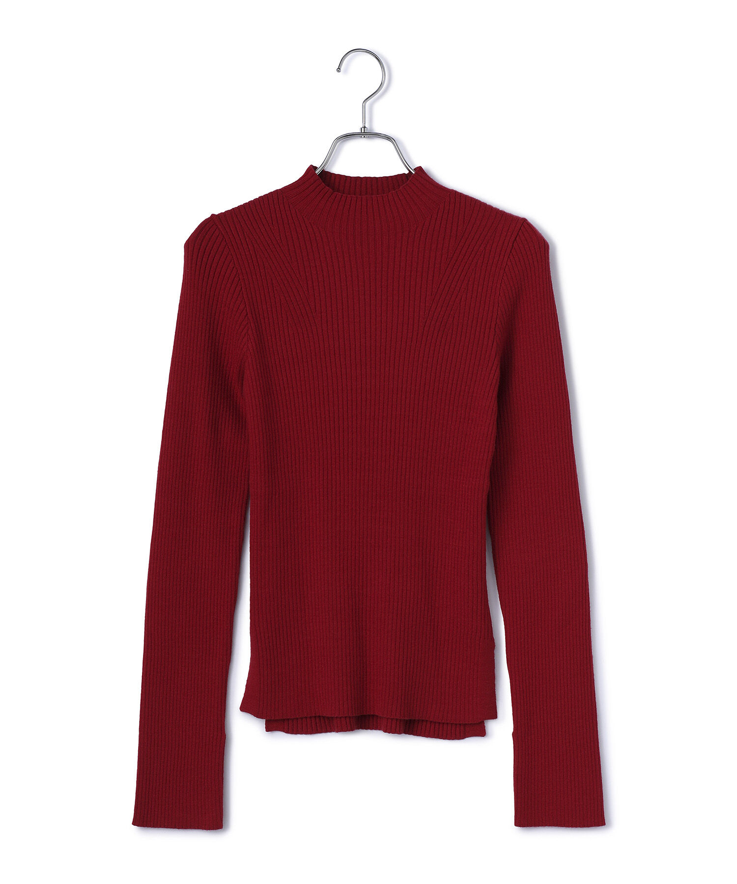 VIS「【新色追加】リブニットプチハイネックプルオーバー【低身長向けサイズ有】」|ニット・セーター|