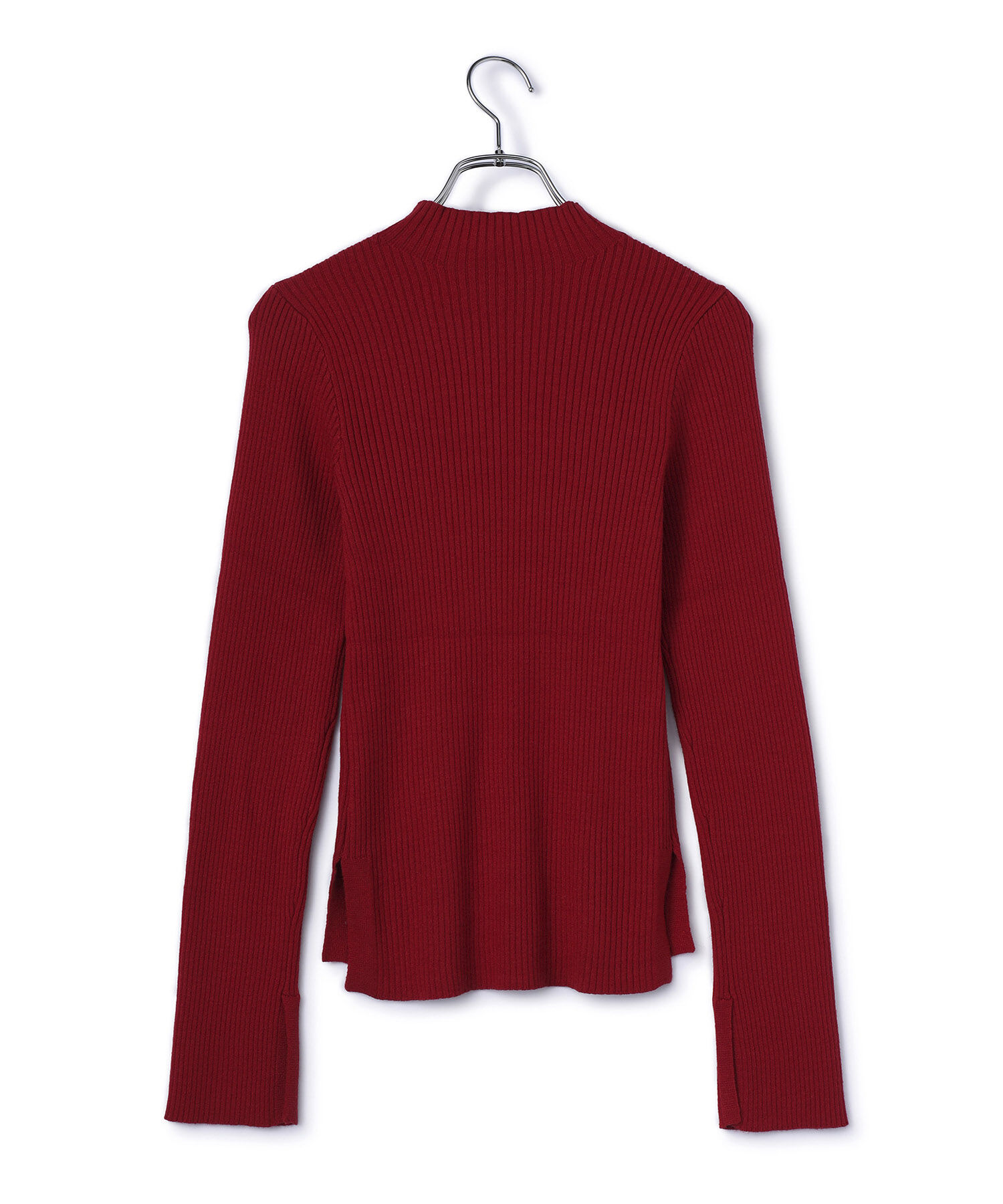 VIS「【新色追加】リブニットプチハイネックプルオーバー【低身長向けサイズ有】」|ニット・セーター|