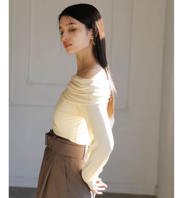 VIS「タックディテールオフショルカットソー」|Tシャツ・カットソー|