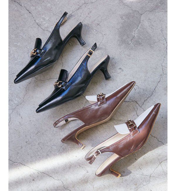 VIS「スリングバックビットパンプス」|パンプス|