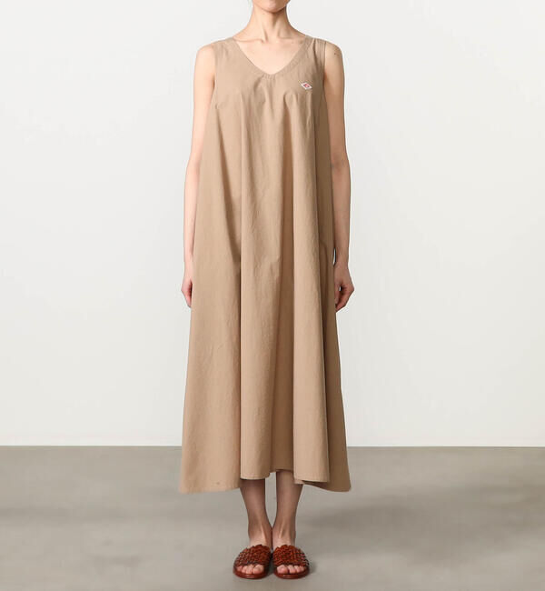 DANTON「DANTON | ハイカウントコットン Vネックワンピース」|ワンピース|