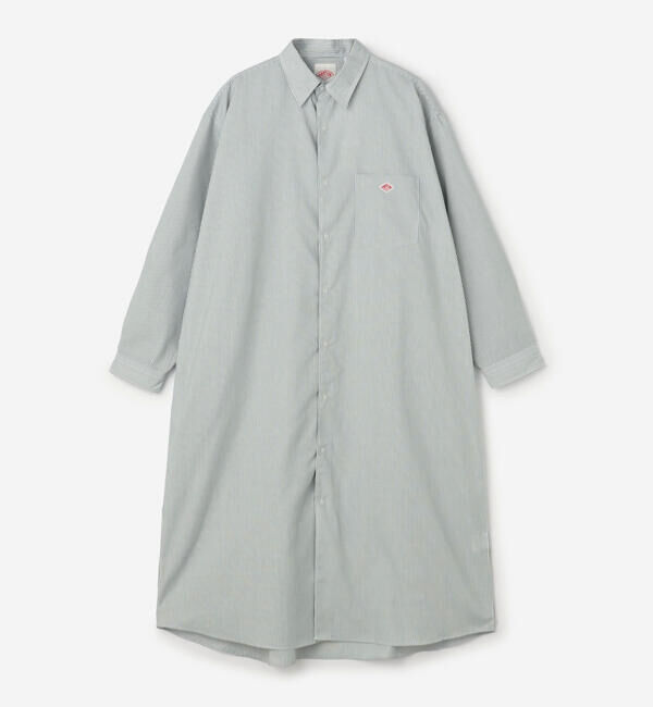 DANTON「DANTON | ポリオックスフォード シャツワンピース WOMEN」|ワンピース|GREEN系1