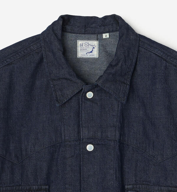  「orSlow | デニム ウエスタンシャツジャケット WOMEN」|テーラードジャケット|