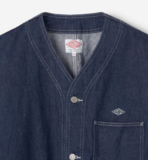 DANTON「DANTON | 11ozデニム カラーレスジャケットMEN」|デニムジャケット|