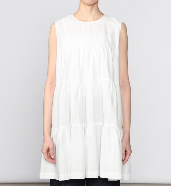 GYMPHLEX「Gymphlex | コットンブロード ティアードチュニック WOMEN」|ワンピース|