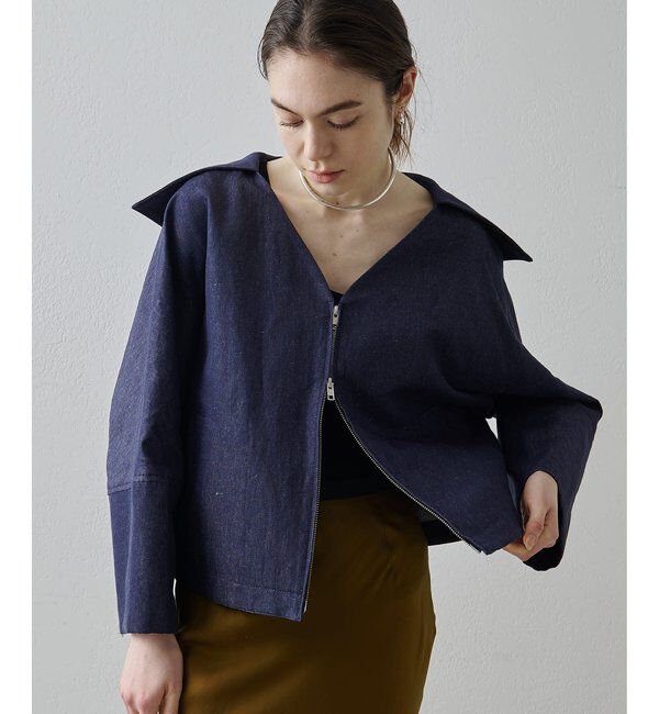 Drawing Numbers「【Drawing Numbers】コットンリネンデニムセーラージャケット」|その他|