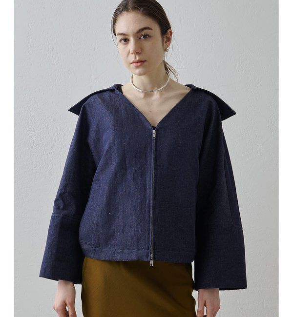 Drawing Numbers「【Drawing Numbers】コットンリネンデニムセーラージャケット」|その他|