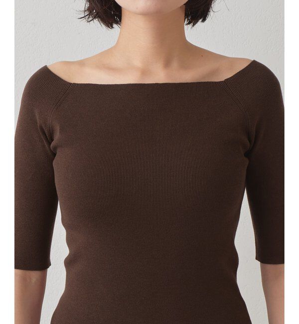 THE PAUSE「【THE PAUSE】オフショルハーフスリーブプルオーバー」|ニット・セーター|