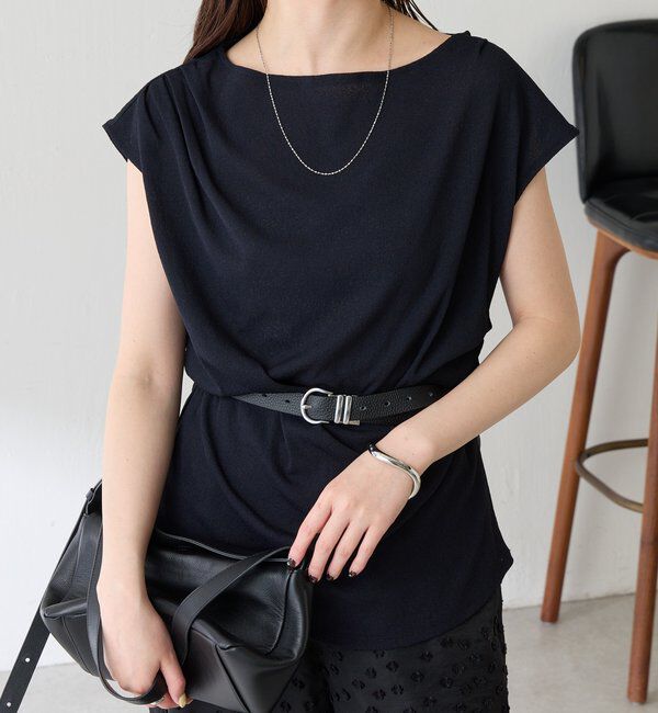 「【上品見えカットソー/シアー】アシメタックフレンチカットソー」|Tシャツ・カットソー|