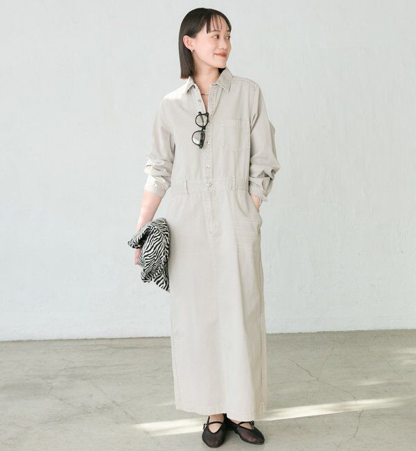  「【MONN&times;Yoshiiiiii】デニムシャツワンピース」|ワンピース|