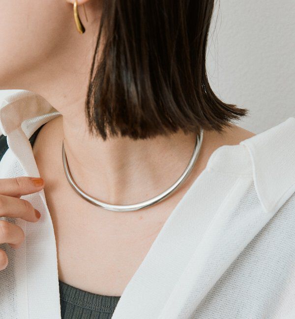  「【着脱しやすい】チョーカー2」|ネックレス|シルバー