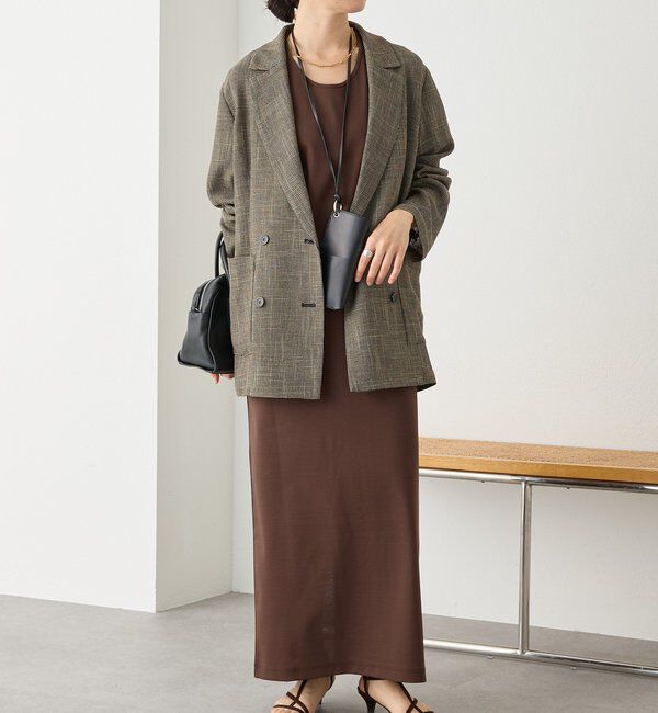  「予約【洗練されたムードに】カラミチェックオーバージャケット」|テーラードジャケット|