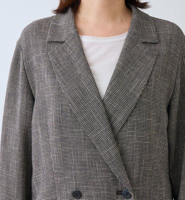  「予約【洗練されたムードに】カラミチェックオーバージャケット」|テーラードジャケット|