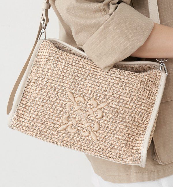  「ナイロンラフィアショルダーバッグ」|ショルダー・メッセンジャー|