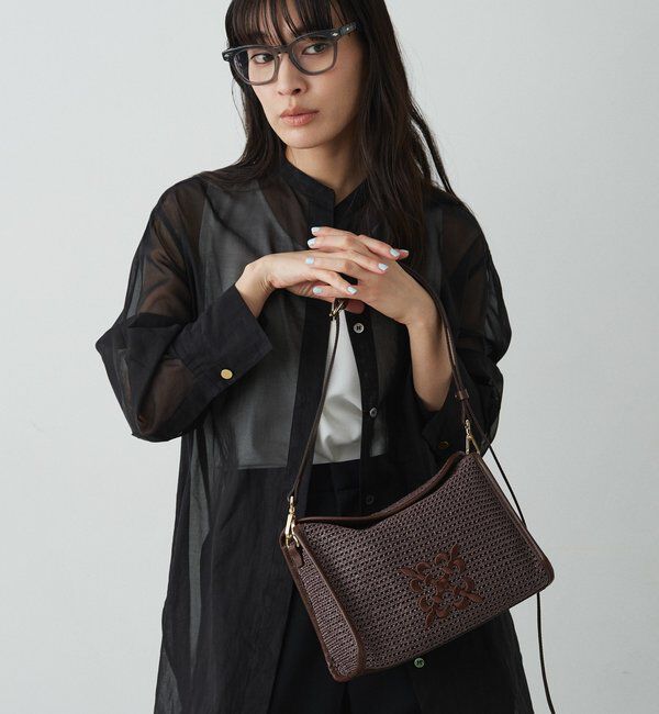  「ナイロンラフィアショルダーバッグ」|ショルダー・メッセンジャー|