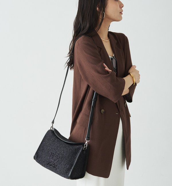 「ナイロンラフィアショルダーバッグ」|ショルダー・メッセンジャー|