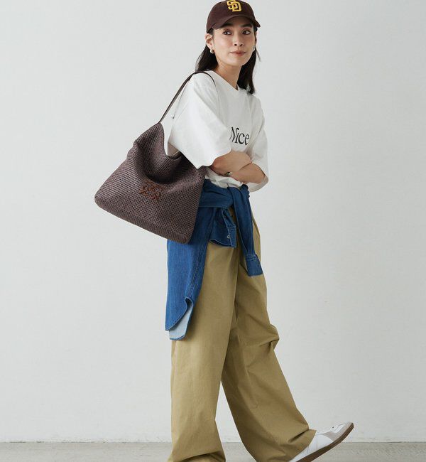  「ナイロンラフィアワンショルダーバッグ」|ショルダー・メッセンジャー|