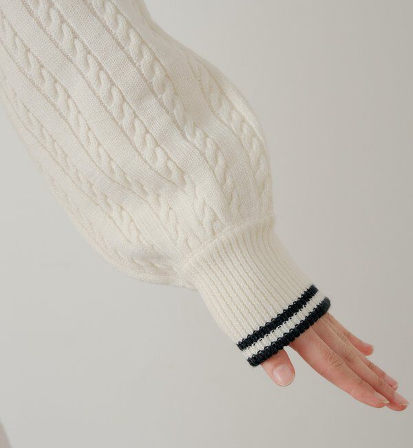  「【セットアップ対応】ダブルジップルーズニット」|ニット・セーター|