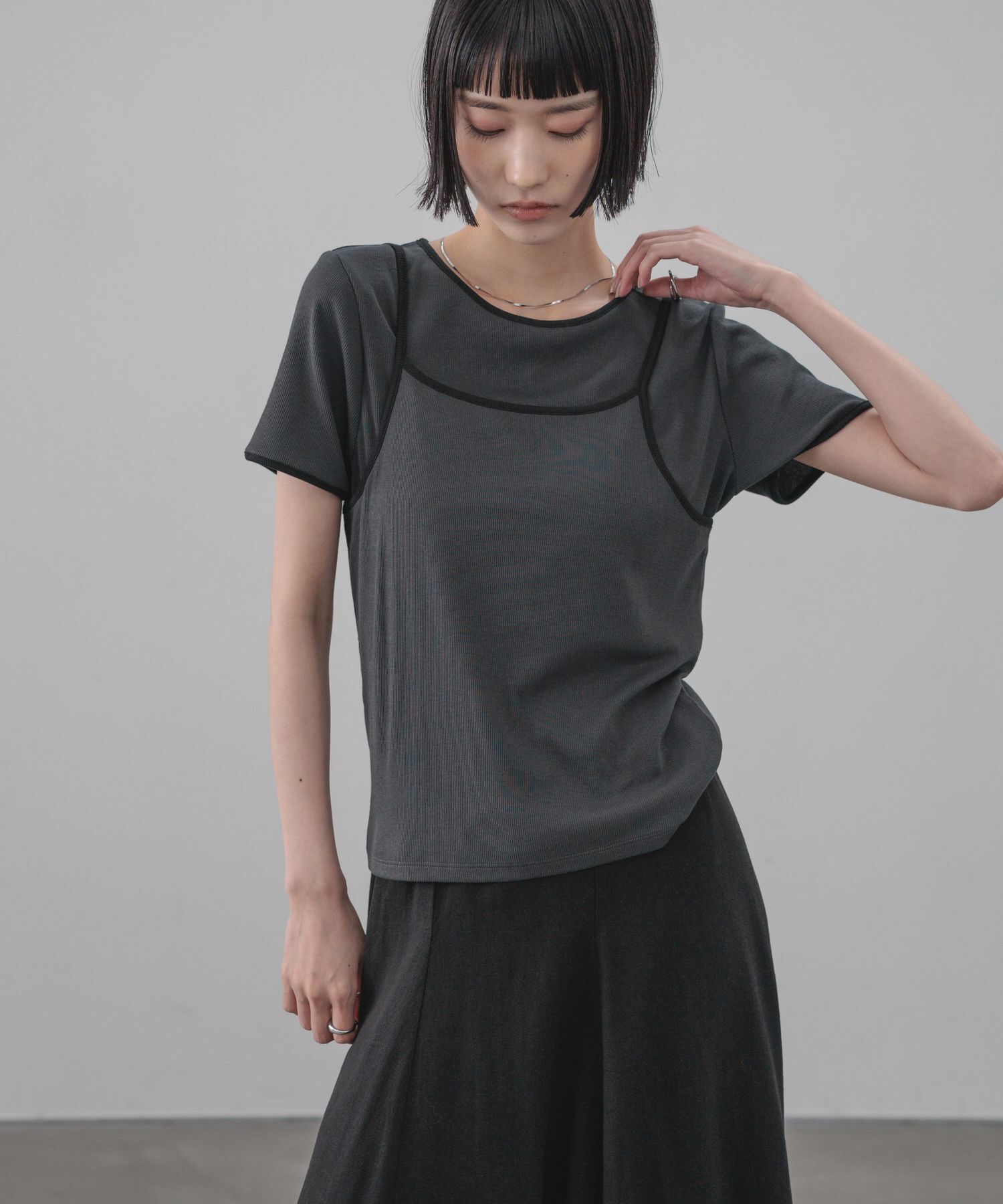 LOWRYS FARM「ハイショク２ＰプルオーバーＳＳ」|Tシャツ・カットソー|