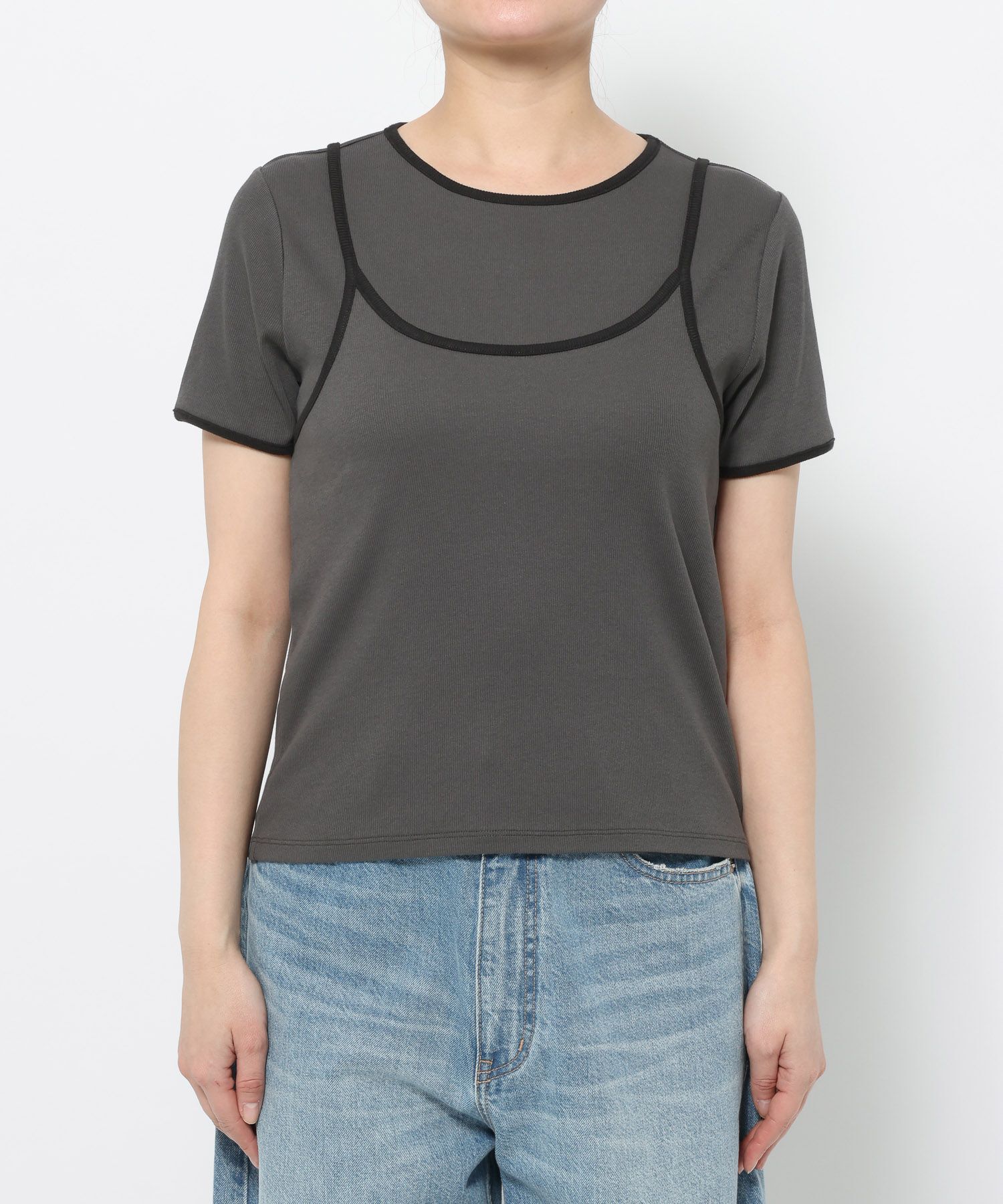 LOWRYS FARM「ハイショク２ＰプルオーバーＳＳ」|Tシャツ・カットソー|