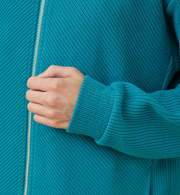 ABAHOUSE「【ハイネック】ドライバーズニット/ジップカーディガン」|カーディガン|