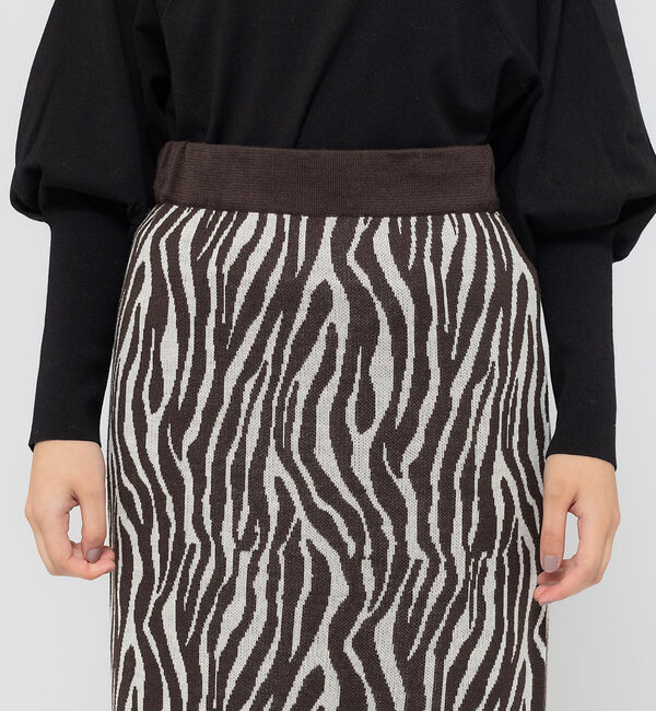 Rouge vif「ジャガードニットスカート」|スカート|