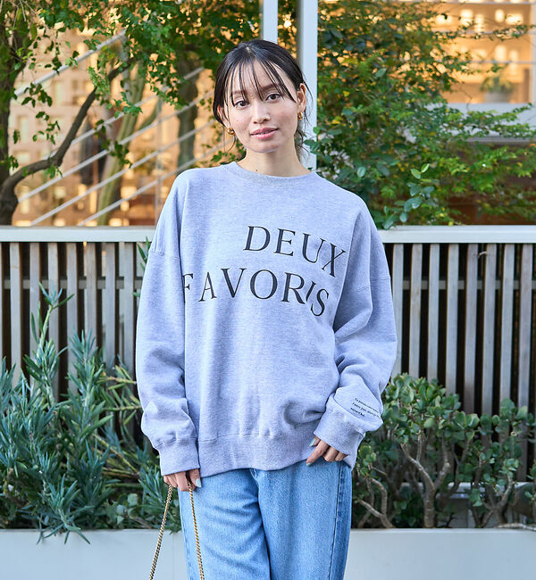 Rouge vif「オーバーサイズロゴスウェット」|スウェット・ジャージ|