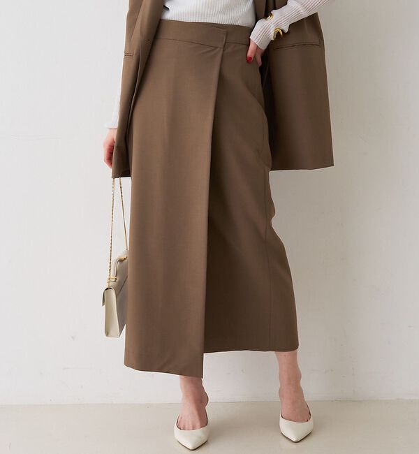 Rouge vif「【セットアップ対応】ラップタイトスカート」|スカート|モカ