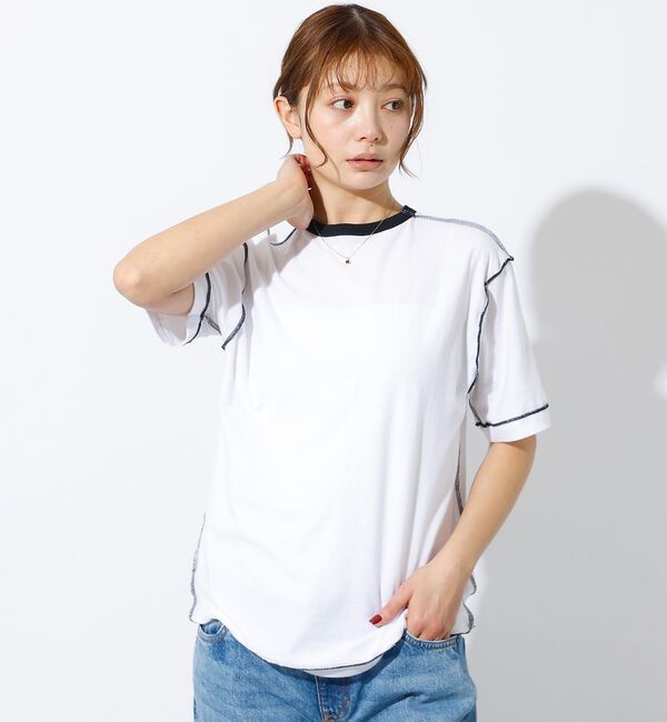 Rouge vif「【HANES/ヘインズ】リバーシブルTシャツ by THE DODO JEAN」|Tシャツ・カットソー|