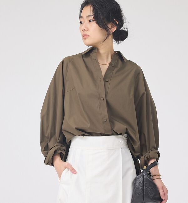 Rouge vif「ドルマンストレッチブロードビックシャツ」|シャツ・ブラウス|