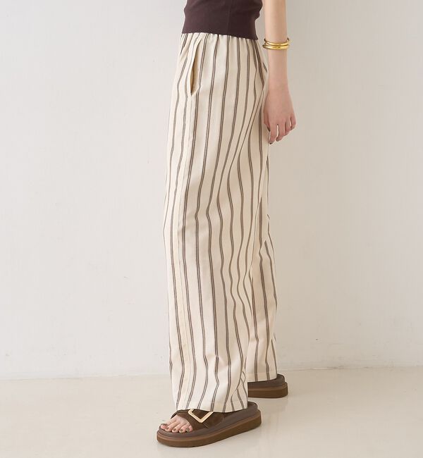 Rouge vif「ストライプイージーパンツ/ウエストゴム」|その他|