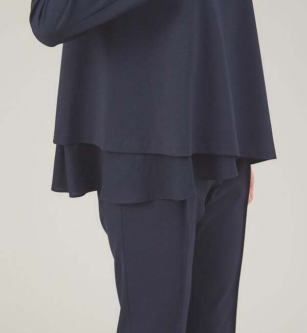 qualite「【セットアップ対応】ポンチレイヤードプルオーバー」|Tシャツ・カットソー|