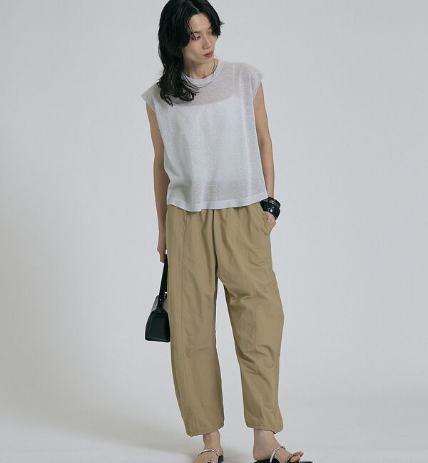 qualite「【前後着用可能！】ラメ2WAYニット【予約】」|ベスト・ジレ|