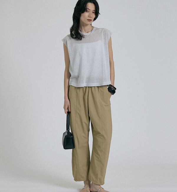 qualite「【前後着用可能！】ラメ2WAYニット【予約】」|ベスト・ジレ|