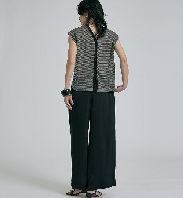 qualite「【前後着用可能！】ラメ2WAYニット【予約】」|ベスト・ジレ|