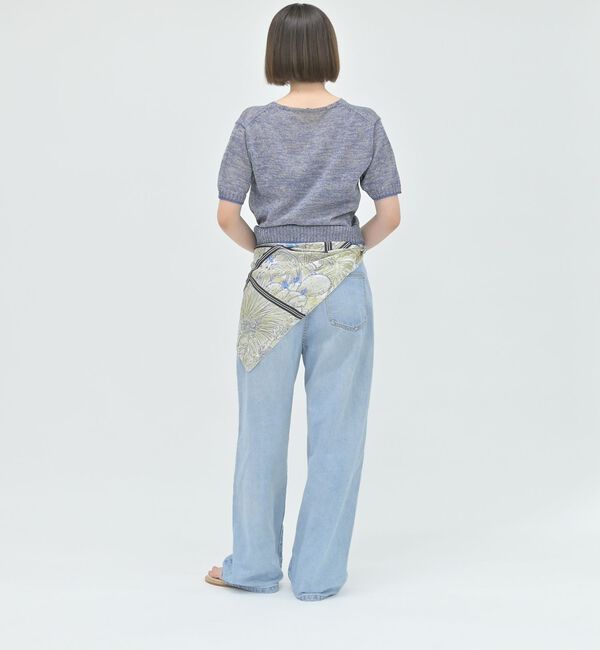 qualite「カラーポリリネンVネックニット【予約】」|ニット・セーター|