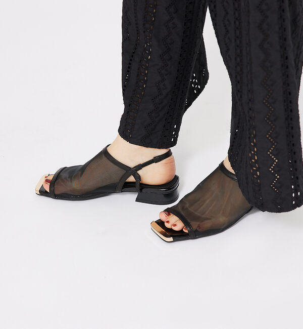 AU BANNISTER「メタルトゥ メッシュサンダル」|サンダル|