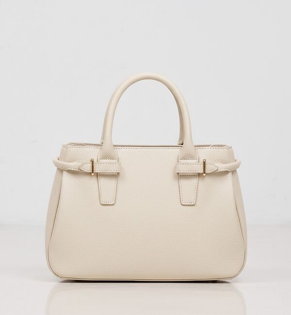 LOWELL things「Lien/レザー3層2WAYトート」|トートバッグ|アイボリー