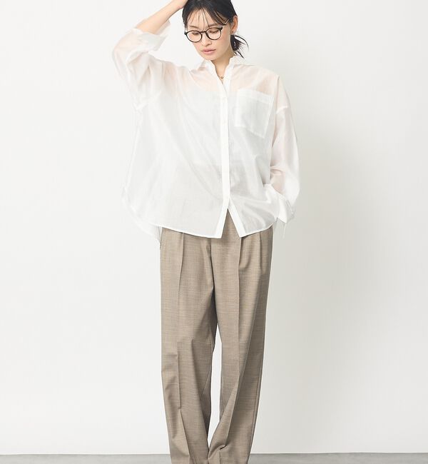 abahouse mavie「【着回し自由自在】シアーシャツ【予約】」|シャツ・ブラウス|