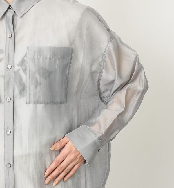 abahouse mavie「【着回し自由自在】シアーシャツ【予約】」|シャツ・ブラウス|