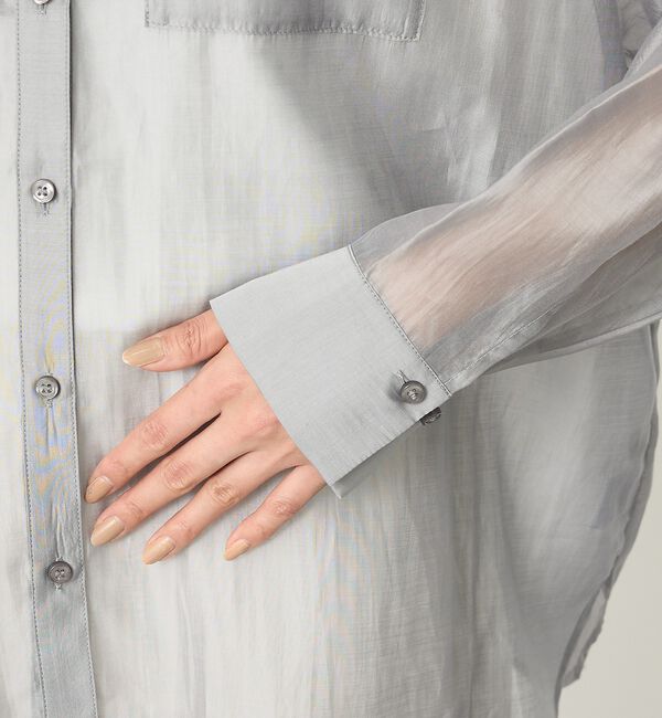 abahouse mavie「【着回し自由自在】シアーシャツ【予約】」|シャツ・ブラウス|