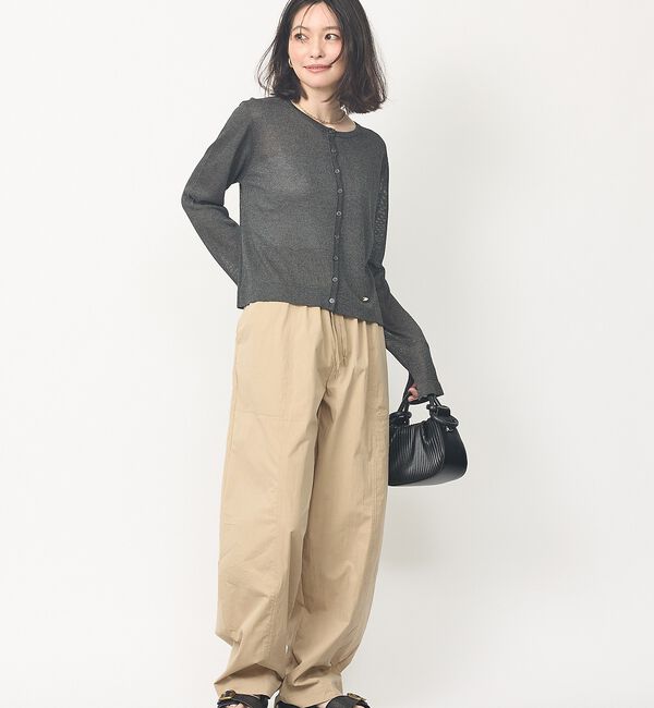 abahouse mavie「【さりげないラメ】シアーカーディガン【予約】」|カーディガン|