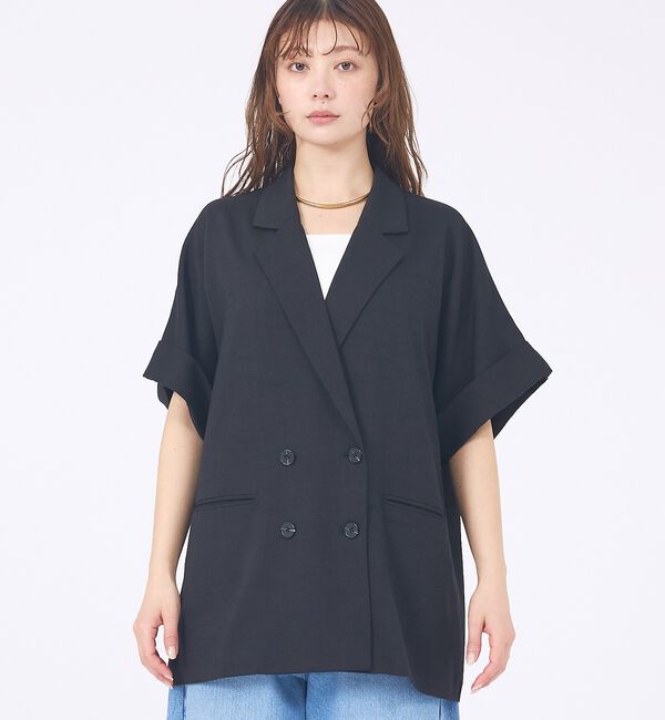 abahouse mavie「【大好評につき再登場！】ハーフスリーブジャケット【予約】」|テーラードジャケット|