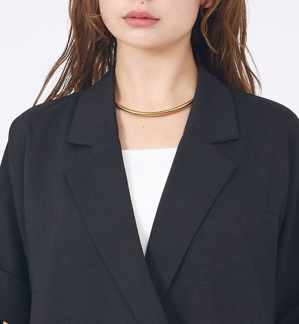 abahouse mavie「【大好評につき再登場！】ハーフスリーブジャケット【予約】」|テーラードジャケット|