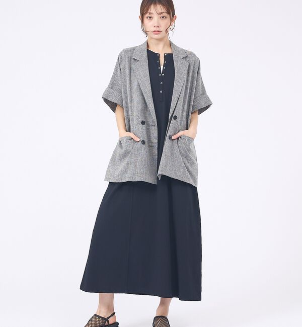 abahouse mavie「【大好評につき再登場！】ハーフスリーブジャケット【予約】」|テーラードジャケット|