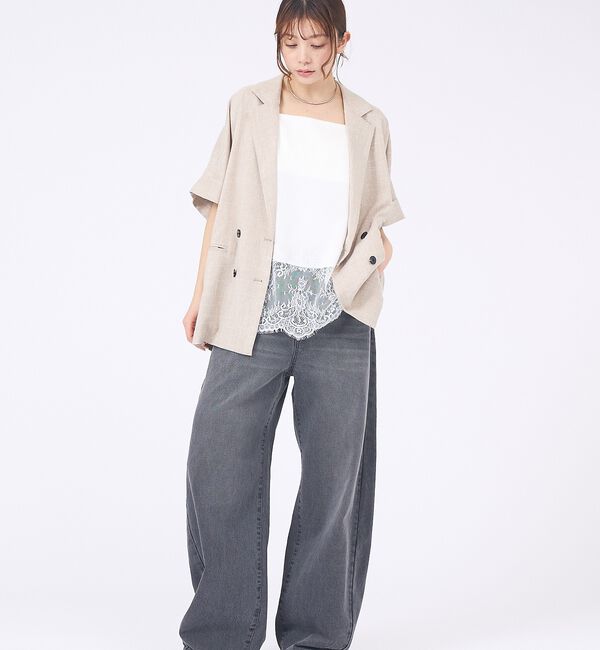 abahouse mavie「【大好評につき再登場！】ハーフスリーブジャケット【予約】」|テーラードジャケット|